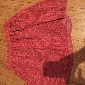 Floral Skirt with Buttons